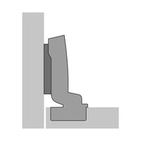 Sensys 110° hinge with integrated silent system